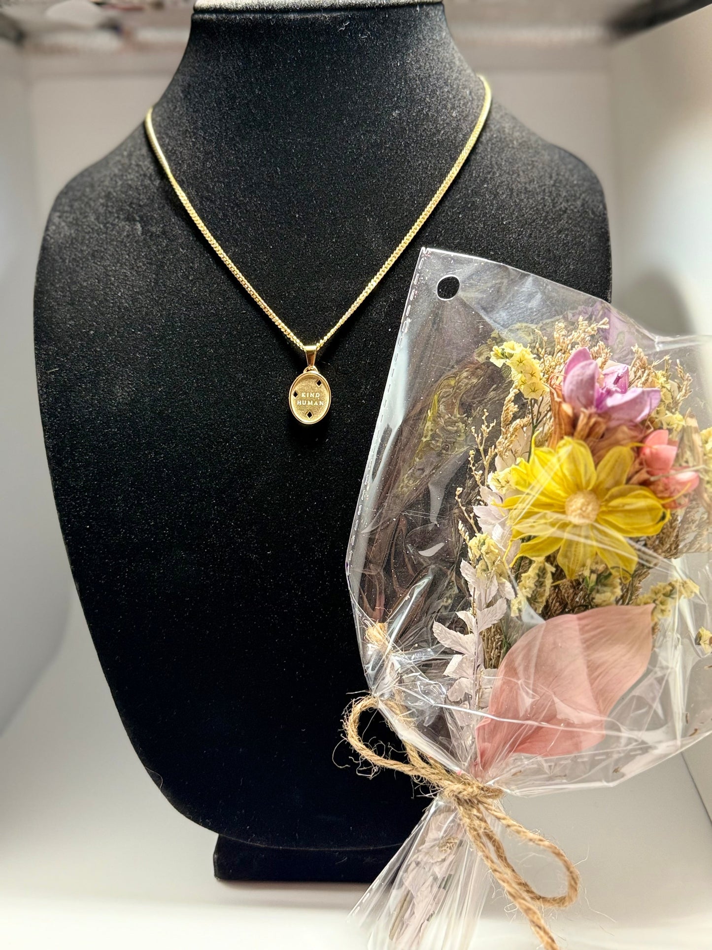 Kind Human Necklace- Gold