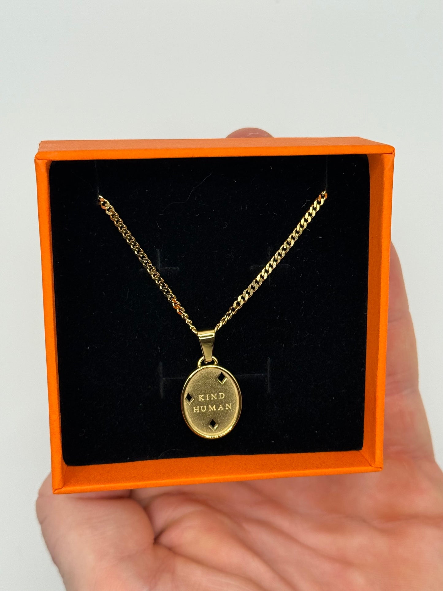 Kind Human Necklace- Gold