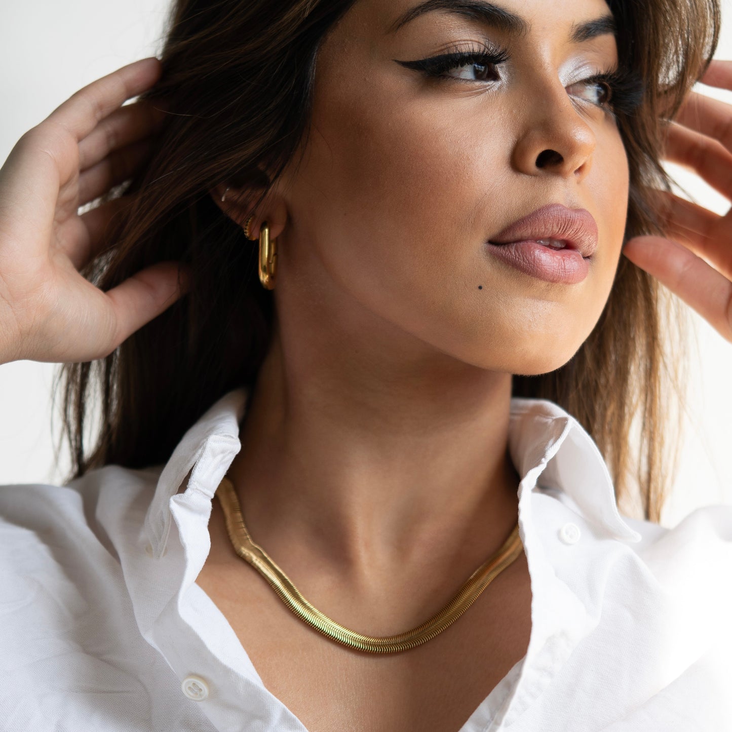 Serpent Chain Necklace - Silver